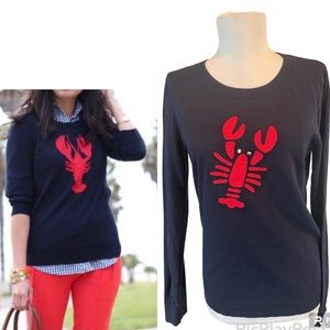 J. Crew Lobster Teddie Sweater Lightweight Sz. S